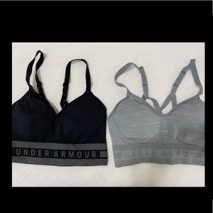 2 Under Armour padded support sports bras